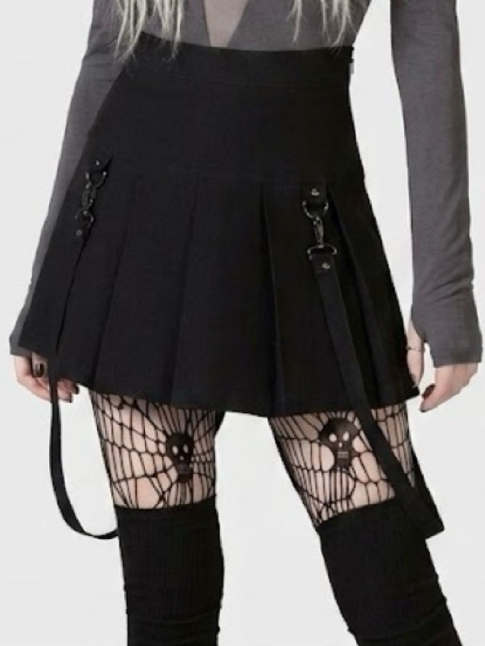 Killstar Merely A Madness Mini Skirt Medium